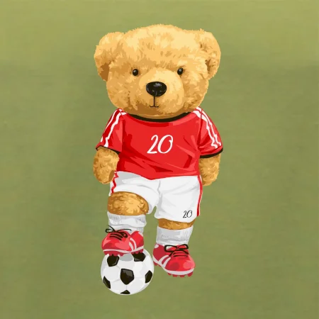 Fotbalista medvídek číslo