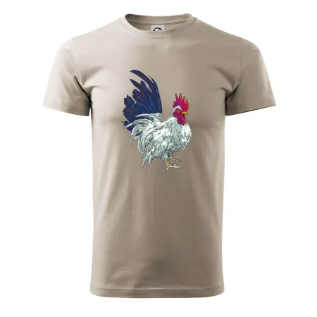 Kohout kreslený bílý