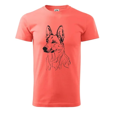 Německý ovčák černá kresba