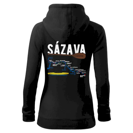 Mapa řeky Sázavy