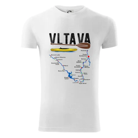 Mapa řeky Vltavy