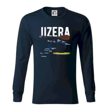 Mapa řeky Jizery