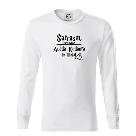 Harry - Sarcasm, because Avada Kedavra is illegal