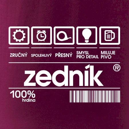 Čárový kód zedník