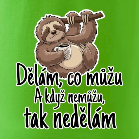 Dělám, co můžu. A když nemůžu, tak nedělám.