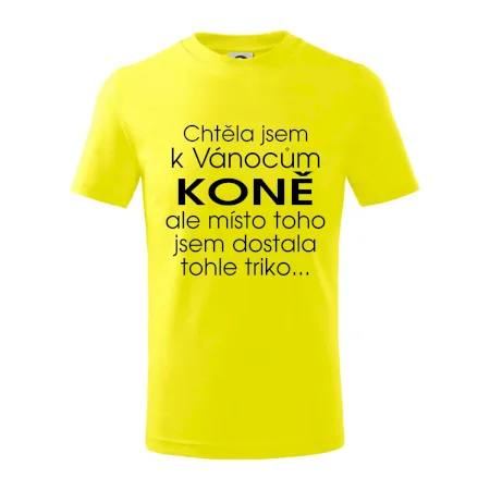 Chtěla jsem k Vánocům koně