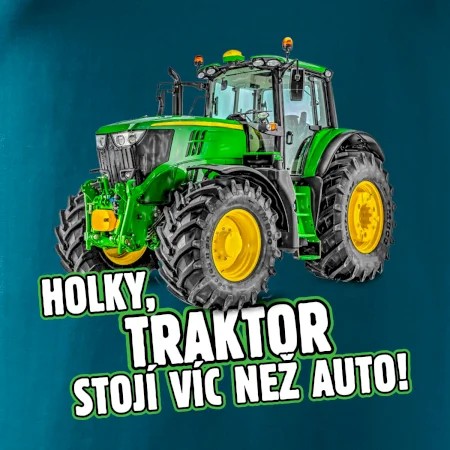 Holky, traktor stojí víc než auto