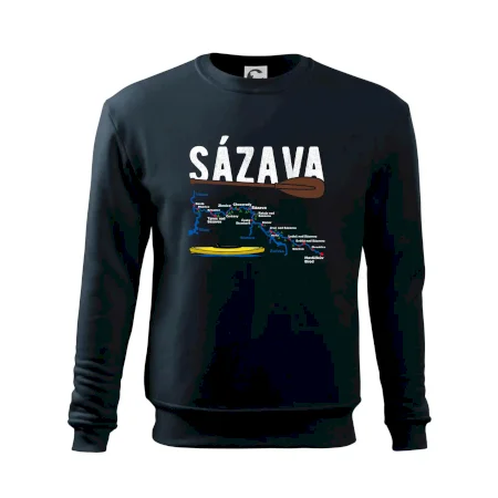 Mapa řeky Sázavy