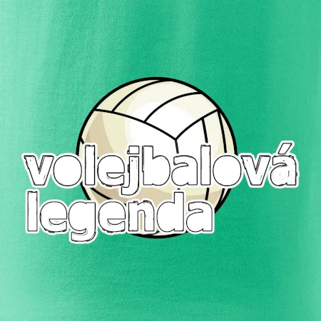 Volejbalová legenda - bílé písmo