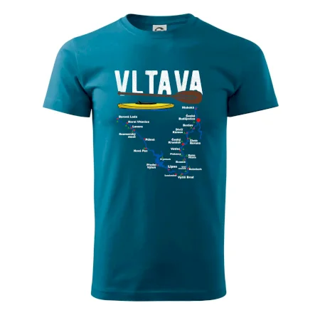 Mapa řeky Vltavy