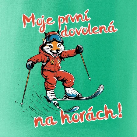 Moje první dovolená na horách hnědá  liška
