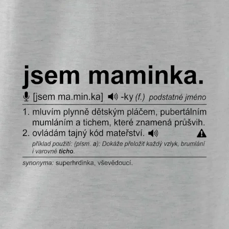 Jsem maminka. Mluvím plynně dětským pláčem bíle