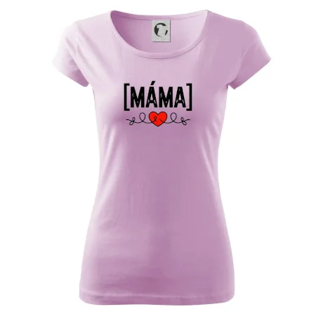 Nápis máma a srdce