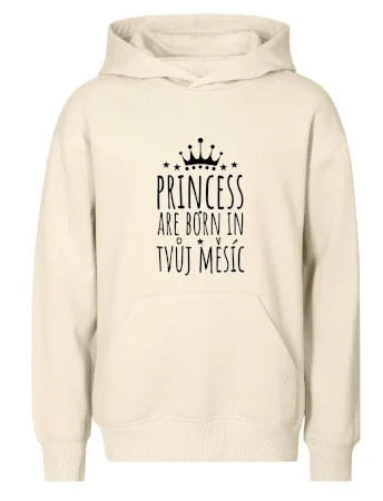 Princesses are born in (vlastní nápis měsíc narození)