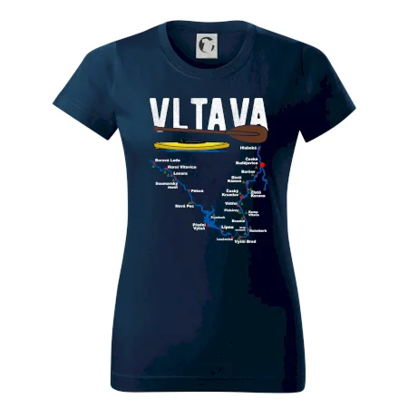 Mapa řeky Vltavy
