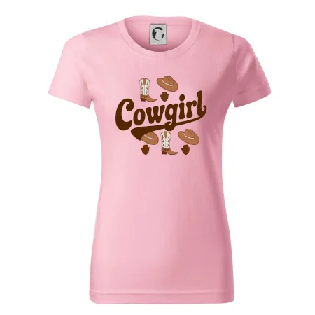 Cowgirl nápis a oblečení