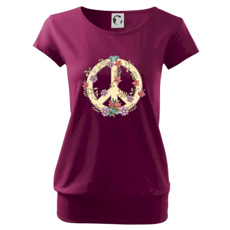 Peace symbol pískový