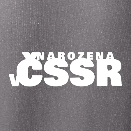 Nápis - Narozena v ČSSR