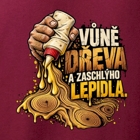 Vůně dřeva a zaschlýho lepidla - kapající lepidlo a letokruhy