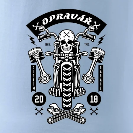 Lebka motorkář opravář