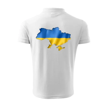 Ukrajina vlajka mapa