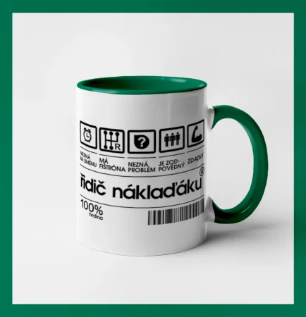 Čárový kód řidič náklaďáku