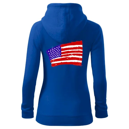 Americká vlajka ohnutá