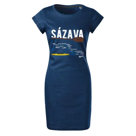 Mapa řeky Sázavy