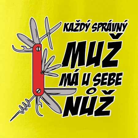 Každý správný muž, má u sebe nůž