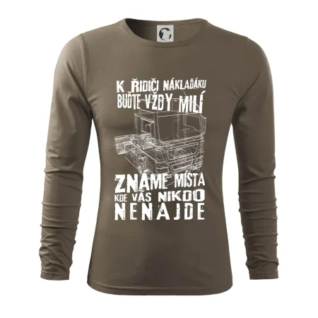 K řidiči náklaďáku buďte vždy milý
