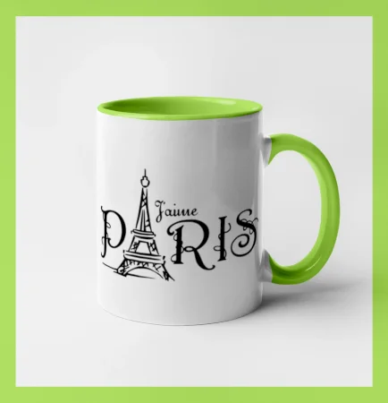 Paris nápis Eiffelovka rovný