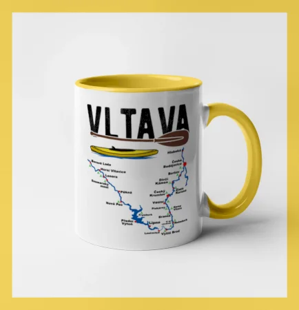 Mapa řeky Vltavy