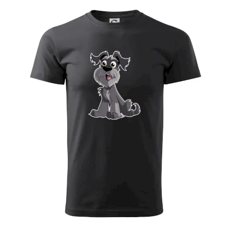 Knírač kreslený sedící