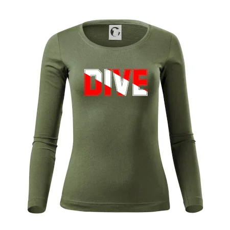 Dive nápis vlajka