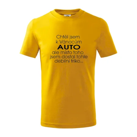 Chtěl jsem k Vánocům auto