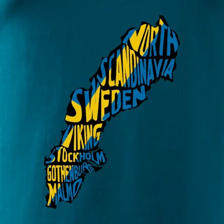 Mapy - názvy měst - Švédsko