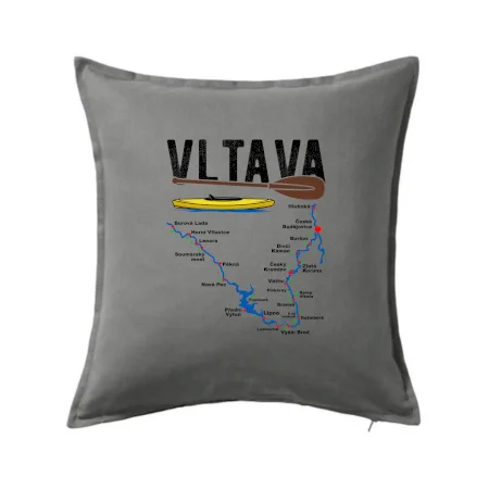 Mapa řeky Vltavy