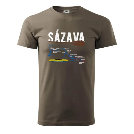 Mapa řeky Sázavy