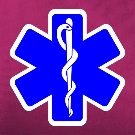 Rescue - Hvězda na prsu +  nápis na zádech