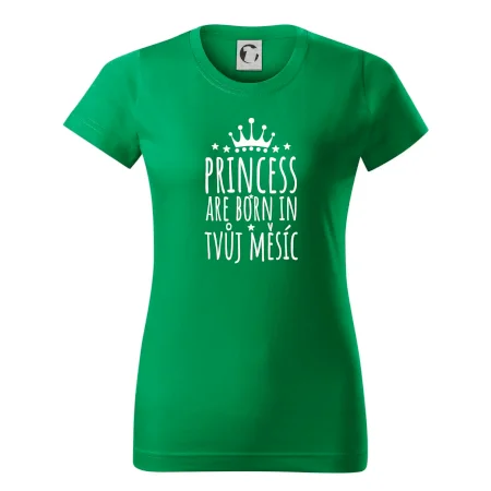 Princesses are born in (vlastní nápis měsíc narození)