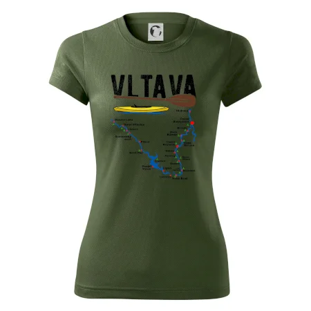 Mapa řeky Vltavy