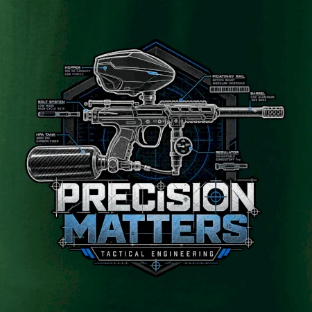 Technický nákres precision matters paintball