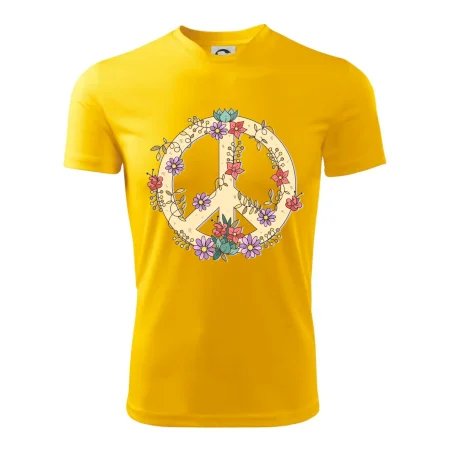 Peace symbol pískový