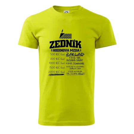 Hodinová mzda zedník