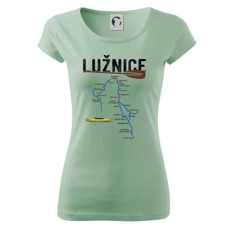 Mapa řeky Lužnice