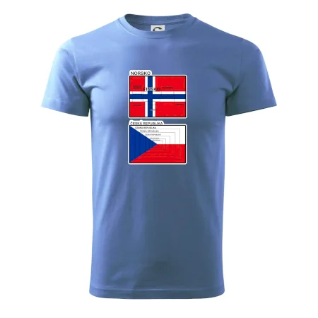 Norská a česká vlajka