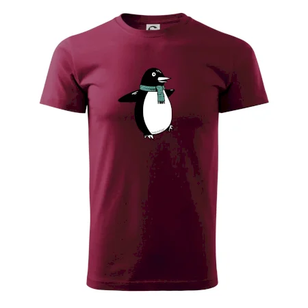 Tučňák se zelenou šálou