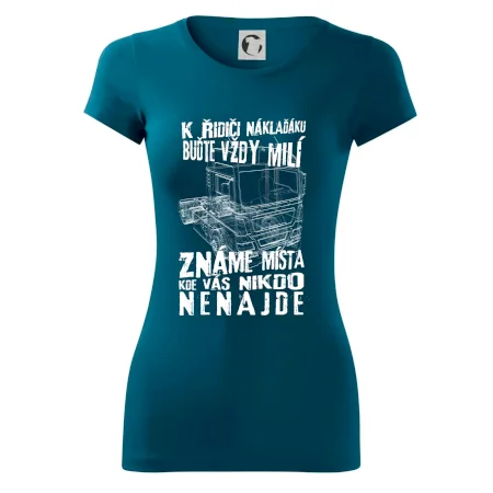 K řidiči náklaďáku buďte vždy milý