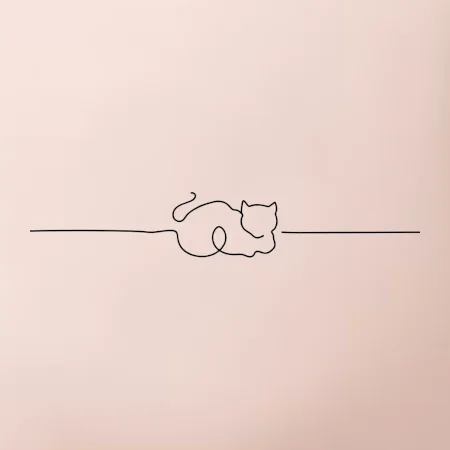 Kočka linka kreslená
