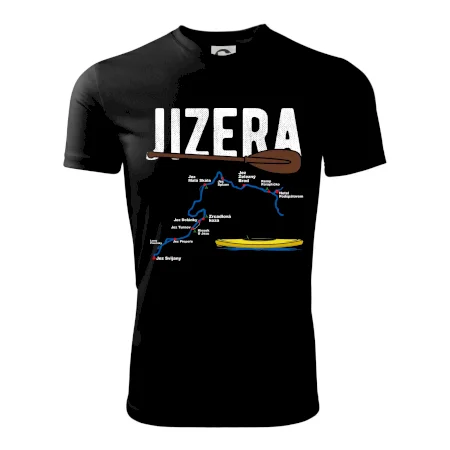 Mapa řeky Jizery